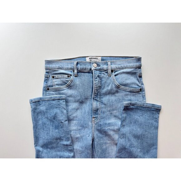 REFORMATION Harper Cyprus Ultra High Rise Skinny Jeans, Size 29 - Picture 10 of 14